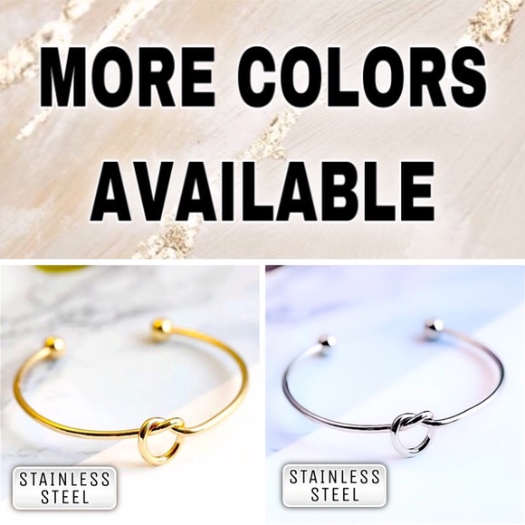 ⚜️[𝟯𝟬%𝗢𝗙𝗙|𝗯𝘂𝗻𝗱𝗹𝗲𝘀 𝟯+]⚜️Silver Knot Stainless Steel Cuff NEW - Picture 7 of 9